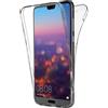Custodia HUAWEI P20/LITE/PRO Cover Fronte Retro 360 Trasparente Touch Full Body