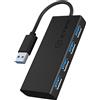‎Icybox Icy Box IB-AC6104-B USB 3.0 4-Port Hub - Black