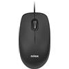 Nilox, Mouse Ergonomico 1600 DPI e Interruttore Meccanico Huano, Mouse USB Cavo 1,45m, 3 Pulsanti, Compatibile con Windows/Linux/Mac, Peso 55gr, Nero