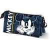 Disney Topolino Blue-Astuccio Triplo HS, Blu Scuro, 23 x 11 cm