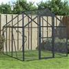 vidaXL Voliera Antracite 1,79x2x1,85 m in Alluminio
