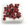 Gemworldjaipur Granato naturale taglio quadrato granato rosso pietre preziose sfuse lotto 25...