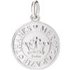 DoDo Ciondolo Dodo Monetina DMB5010_COINS_000AG Grazie Argento Charms Money Moneta