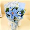 Bouquet a fiore all'uncinetto a mano bouquet bouquet completato uncinetto per