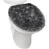 TOWN & COUNTRY BASICS SoHome Passo Spa Copriwater Standard in ciniglia, Lavabile in Lavatrice, Ultra Morbido, Grigio Scuro, 18.5x19.6