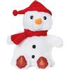 Plic Borsa dell'acqua calda e fredda, 2 in 1, pupazzo di neve, pupazzo di neve, per neonati e bambini, azione calda e fredda, borsa dell'acqua calda per microonde, perline di silicone, adatto a tutte le