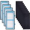 Ying-ti 4 filtri HEPA + 8 filtri booster carbone per Holmes AER1 tipo Total Air Filter filtri di ricambio per HAPF30AT e HAP242-NUC
