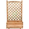 UTENSILERIA 1PZ FIORIERA IN PINO IMPREGNATO CON GRIGLIA CM 80X40X180: