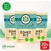 Nutra Core Vitamina D3 10000iu K2 MK7 B12 10000mcg Pillole Migliore Naturale