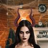 Fascia per capelli da diavolo per donne, fascia capelli da donna Halloween,