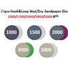 125mm Carta Abrasiva Bagnato / a Secco 1000 1500 2000 3000 5000 Sabbia Dischi