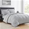 Sweet Home Collection Down Alternative Comforter - Piumone per tutte le stagioni, per letto matrimoniale, in microfibra, per letto matrimoniale, colore: argento