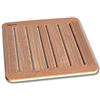 Castelmerlino 182 Pedana Doccia legno di Larice Ad Incastri a Coda di Rondine cm 59 x 59 per Piatti cm 80 x 80