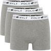 Polo Sylt Confezione da 3 Boxer in Misto Cotone con Elastico in Vita con Etichetta da Uomo Med G/Med G Dif XXL