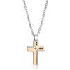 ARKANO Collana Uomo ARKANO CRB16NB In Acciaio Con Croce Con Diamanti Neri