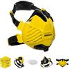 Stanley P3 respiratore, maschera anti-polvere riutilizzabile con tecnologia Face Fit Check e filtro P3 integrato al 99,99% Maschera protettiva, maschera respiratoria, maschera per polveri sottili-S/M