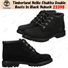 Timberland Stivali doppi Timberland Nellie Chukka in nabuk nero 23398 taglia uomo