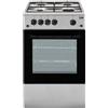BEKO CSG42011FS CUCINA 50 CM 4 FUOCHI FORNO A GAS COPERCHIO VETRO SILVER