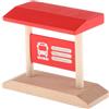 Treno di legno Set di Accessori Include Poliziotto, Stazione di Polizia,