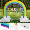 Irrigatore ad arco arcobaleno gonfiabile in PVC per bambini, ragazze e