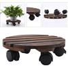 Portavasi Rotondo in Legno, Portavasi Robusto, Portafiori, Carrello per
