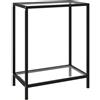 vidaXL Tavolo Consolle Trasparente 60x35x75 cm in Vetro Temperato
