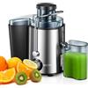 Juilist Centrifuga Frutta e Verdura 600W Estrattore Frutta e Verdura Facile da Pulire 65