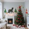 Adesivi Murali Rimovibili PVC Orso Cervo Albero di Natale per Interni Festivi