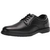 Nunn Bush Wade Work Slip Resistant Plain Toe Oxford with Non Marking Outsole, Uomo, Nero, 45.5 EU
