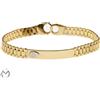 Bracciale in oro giallo 18 kt 750 piastra maglia Jubilee -66/VV-
