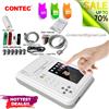 CONTEC ECG600G ECG 6 canali, monitor ECG,Touch elettrocardiografo 12 lead EKG software