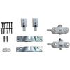 KIT CARRELLI PER PORTE SCORREVOLI SCRIGNO UNIVERSALE PORTATA KG 80