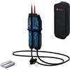 Bosch Professional Tester di tensione GVT 1000-15 (test fino a 1000 V AC/DC, feedback LED, cicalino, avvisi di vibrazione, IP65, torcia incorporata, cavo da 125 cm, 2x1,5 V LR03 (AA), custodia)