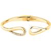Morellato Bracciale Rigido Morellato Design SAYP24 Bracelet Acciaio Dorato Zirconi