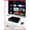 TELE System Decoder Digitale Terrestre DVB-T2 Telesystem 4k Android Hdr smart tv Netflix Tim