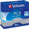 Verbatim 43748 disco vergine Blu-Ray BD-R 50 GB 5 pz (Verbatim BD-R Dual Layer 5