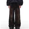 Not specified Jeans Fashion Forward da uomo sfumati colore a pieghe High Street gamba larga [1