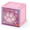 Legami - Box Componibile da Scrivania Cutie Cubes, Tema Kitty, Organiser da Scrivania, Portaoggetti, Foglio di Adesivi incluso, Impilabile, Multifunzionale, in ABS, 90 x 90 x 100 cm