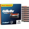 Gillette Proglide Lamette Da Barba per Rasoio Barba Manuale, 16 Lamette Gillette Proglide di Ricambio per Rasatura Profonda Uomo, Lame di Precisione per Rasoio Manuale Uomo
