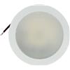 LEDLUX Faretto Led Da Incasso Rotondo Carcassa Bianca 5W AC/DC 12V DC 24V Neutro