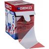 Geko Nastro Segnaletico da Recinsione in PVC Bianco Rosso 200mt