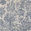 Kt KILOtela - Tela stampata in tela, decorazione, tappezzeria, cuscini, tovaglie, borse, artigianato, 100 cm lunghezza x 280 cm larghezza, romantico, paesaggio, toile de jouy, blu, crudo ─ 1 metro