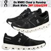 On WMNS Cloud 6 Running Nero Bianco 3WF10060299 Taglia Donna