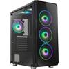 Tecno Accessori CASE ATX PER PC TECNO TC-GAME-13 GAMING USB 3.0 VENTOLA RAINBOW SCOCCA TRASPAREN