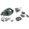 Bosch UniversalVac 18 Aspirapolvere a batteria (senza batteria, sistema da 18 Volt, nella confezione) Batteria da 18 V e caricabatterie 2,5 Ah (set di avvio da 18 V, Power for All)