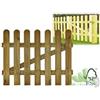 CANCELLETTO 100x80 CM CANCELLO PEDONALE LEGNO LASA PER RECINZIONI STACCIONATA