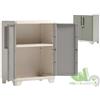 ARMADIO BASSO 2 ANTE RESINA ESTERNO EFF. LEGNO BEIGE TUTTOPIANI KETER 68x39xH90