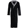CelinaTex Accappatoio, Microfibra, Schwarz mit Anthrazit, XXXL
