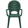 Grand Soleil Sedia in Plastica da Giardino con Braccioli Esterno Bar Grand Soleil Paloma