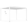 Elica Garden GAZEBO PERGOLA BIOCLIMATICA DA ESTERNO ELICA GARDEN BIANCA IN ALLUMINIO - 3X4 M